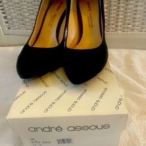 ANDRE ASSOUS VAL SUEDE LEATHER PUMPS HEELS DRESS SHOES  SIZE 11